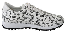 Load image into Gallery viewer, White and Black Leather Monza Sneakers
