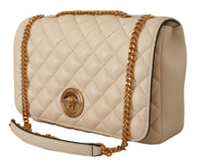 Load image into Gallery viewer, White Nappa Leather Medusa Shoulder Bag
