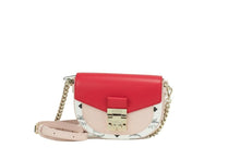 Load image into Gallery viewer, Patricia Mini Firefly Red Visetos Leather Crossbody Belt Handbag Bag Purse
