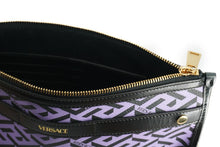 Load image into Gallery viewer, Violet Leather Greca Shoulder Bag
