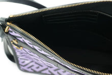 Load image into Gallery viewer, Violet Leather Greca Shoulder Bag
