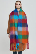 Load image into Gallery viewer, Fringe Detail Polyester Scarf
