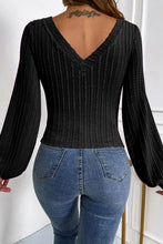 Load image into Gallery viewer, V-Neck Long Sleeve Knit Top
