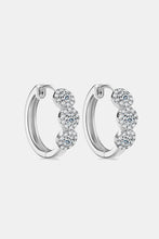 Load image into Gallery viewer, Moissanite 925 Sterling Silver Huggie Earrings
