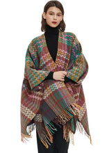 Load image into Gallery viewer, Plaid Fringe Detail Scarf
