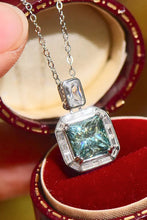 Load image into Gallery viewer, 2 Carat Moissanite Square Pendant Necklace
