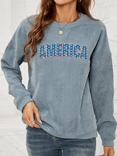 Load image into Gallery viewer, AMERICA Graphic Dropped Shoulder Sweatshirt
