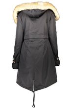 Load image into Gallery viewer, Black Polyester Jackets &amp; Coat
