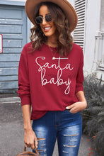 Load image into Gallery viewer, Christmas SANTA BABY Graphic Sweatshirt
