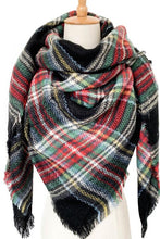 Load image into Gallery viewer, Plaid Imitation Cashmere Scarf
