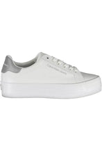 Load image into Gallery viewer, White Polyester Sneaker
