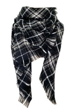 Load image into Gallery viewer, Faux Cashmere Plaid Scarf
