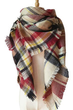 Load image into Gallery viewer, Plaid Imitation Cashmere Scarf
