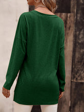 Load image into Gallery viewer, V-Neck Long Sleeve Slit Top
