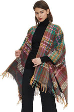 Load image into Gallery viewer, Plaid Fringe Detail Scarf
