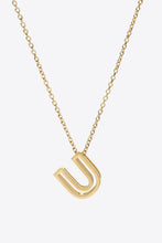 Load image into Gallery viewer, U to Z Letter Pendant Nekclace
