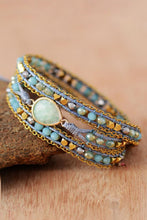 Load image into Gallery viewer, Handmade Teardrop Shape Triple Layer Beaded Bracelet
