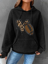 Load image into Gallery viewer, Heart &amp; Football Graphic Hoodie
