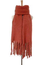 Load image into Gallery viewer, Fringe Detail Polyester Scarf
