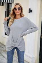 Load image into Gallery viewer, Twisted Round Neck Sweater
