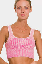 Load image into Gallery viewer, Zenana Ribbed Square Neck Wide Strap Tank
