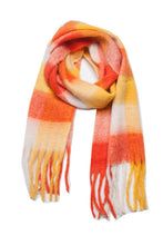 Load image into Gallery viewer, Plaid Fringe Detail Polyester Scarf
