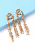 Load image into Gallery viewer, Round Shape Fringed Copper Earrings
