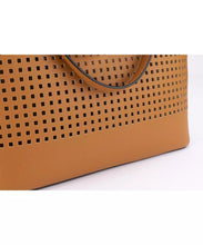 Load image into Gallery viewer, Brown Artificial Leather Handbag
