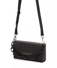 Load image into Gallery viewer, Black Artificial Leather Crossbody Bag
