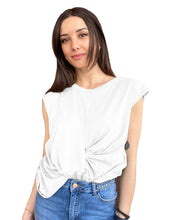 Load image into Gallery viewer, White Cotton Tops &amp; T-Shirt
